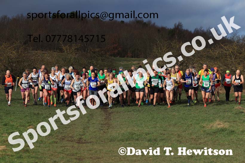 Womens 35 and Over and Mens 65 and Over, 2024 NEMAA Cross Country Champs., Wallsend. Photo: David T. Hewitson/Sports for All Pics